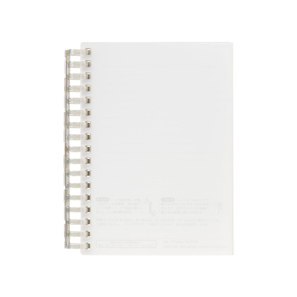 Open ring notebook A6 thick binding 70 sheets