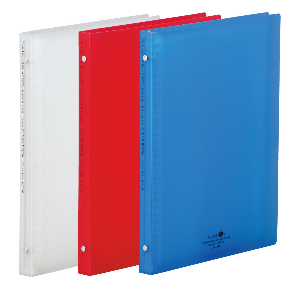 AQUA DROPs Clear Book <Replaceable Pocket Type>