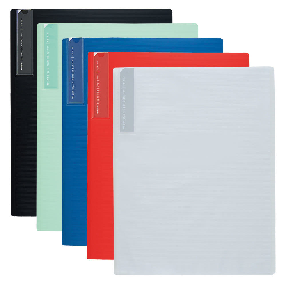 ALCLEA Antibacterial Slim Clear Book 10 Pockets