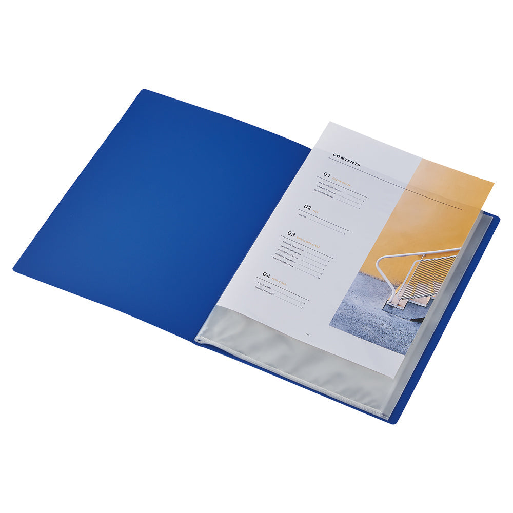 ALCLEA Antibacterial Clear Book 20 Pockets