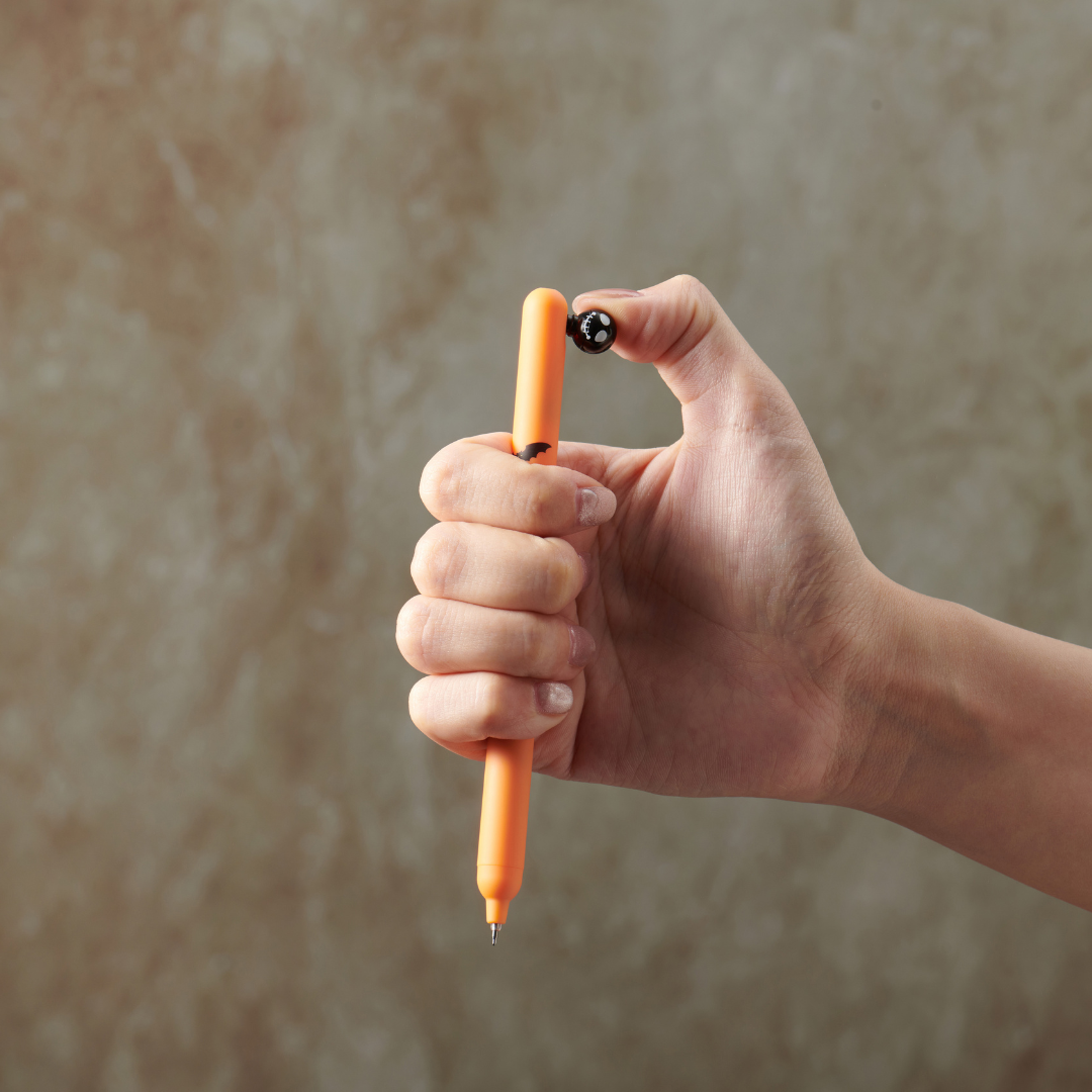 Kaco | Gel Pens | 0.5mm | Black Ink | Popup Halloween | Pack of 3