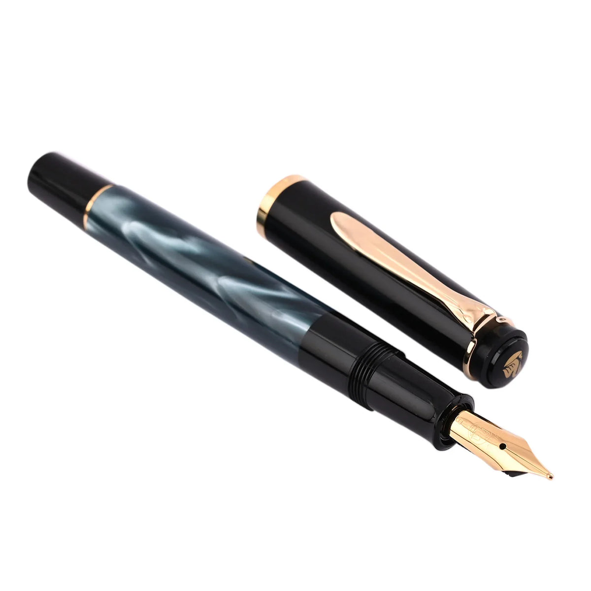 Pelikan M200 Fountain Pen – Green Marbled