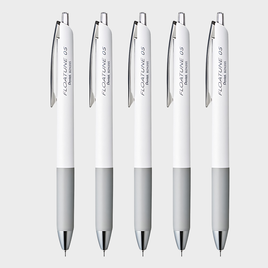 Pentel | Ballpoint Pen | 0.5mm | Black Ink | Floatune Set | BZN205-5