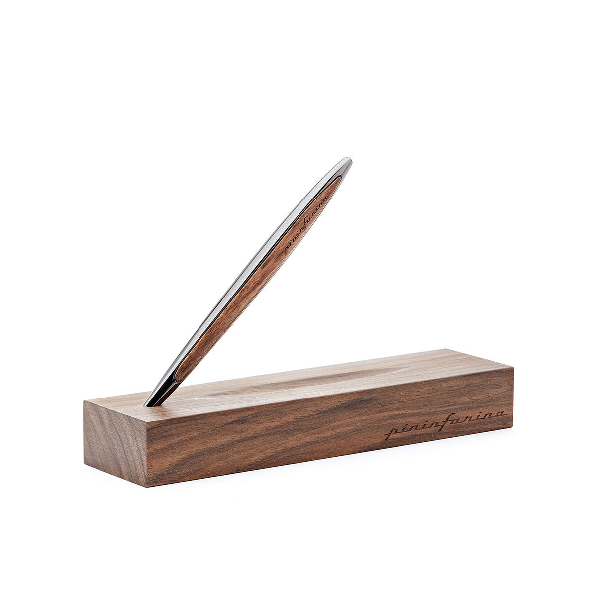 Pininfarina Cambiano Classic Ethergraf Pencil with Solid Wood Desk Stand – Glossy Black