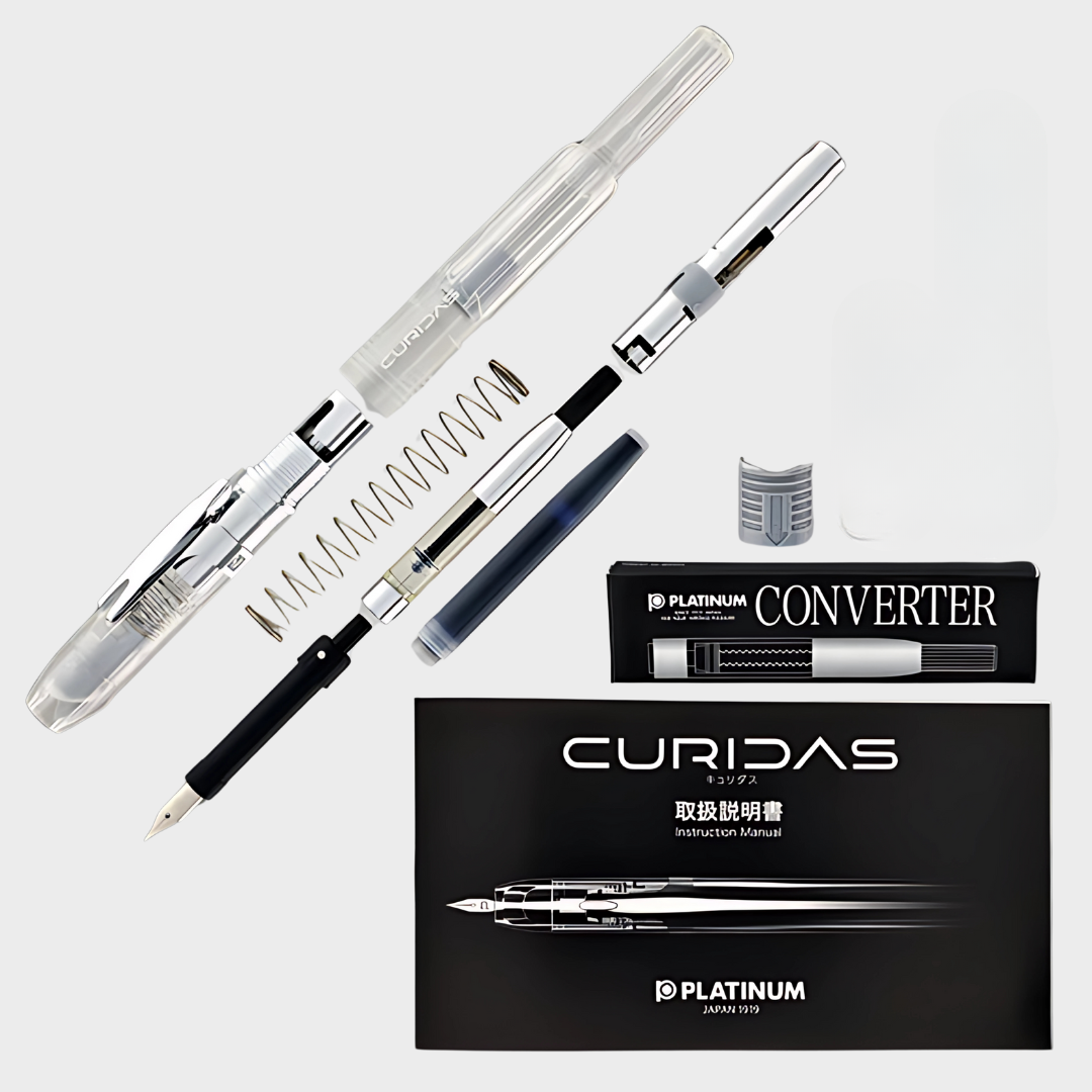 Platinum | Fountain Pen | Curidas | Knock-Type | With Box Packaging | Prism Crystal