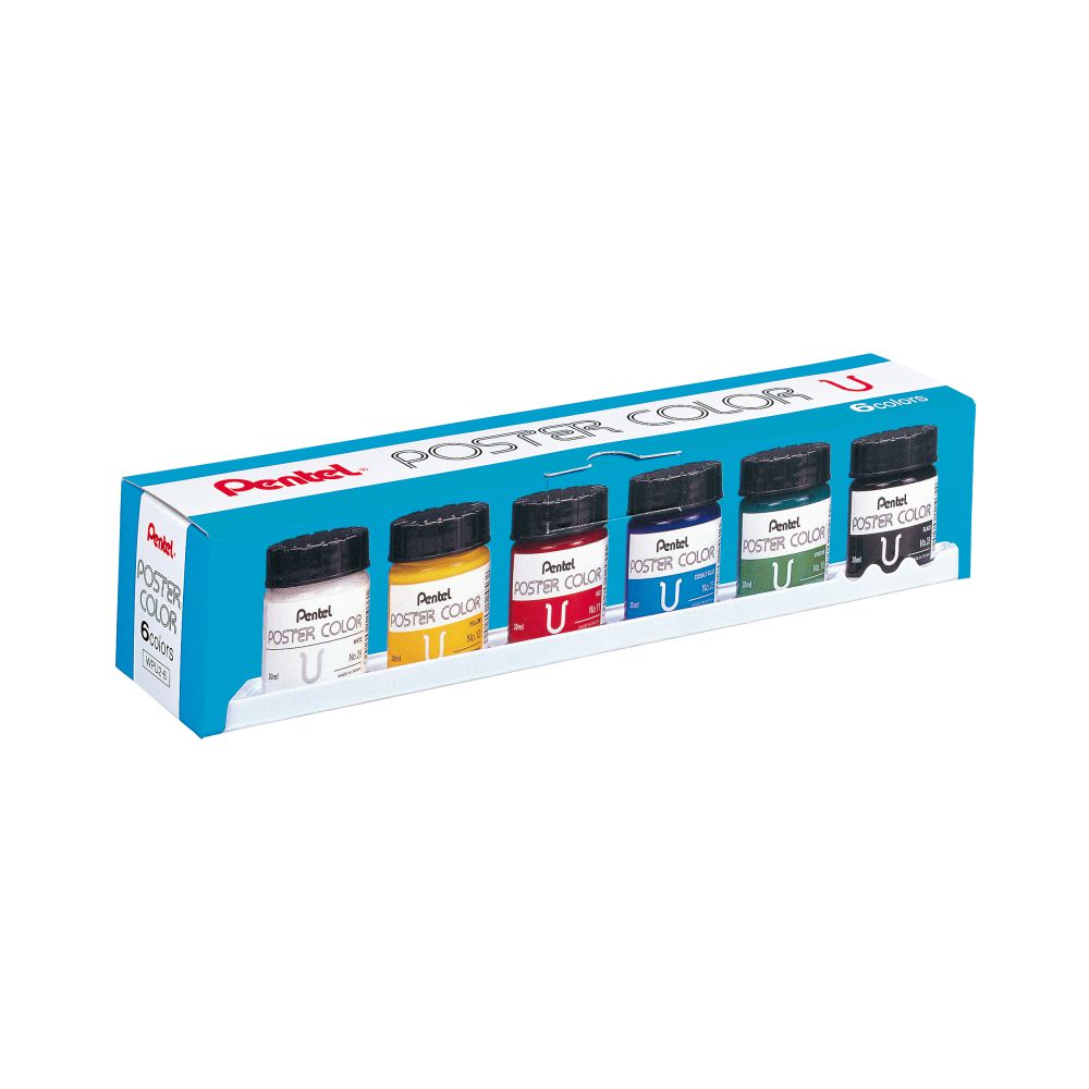 POSTER COLOR U - 6 COLOUR SET
