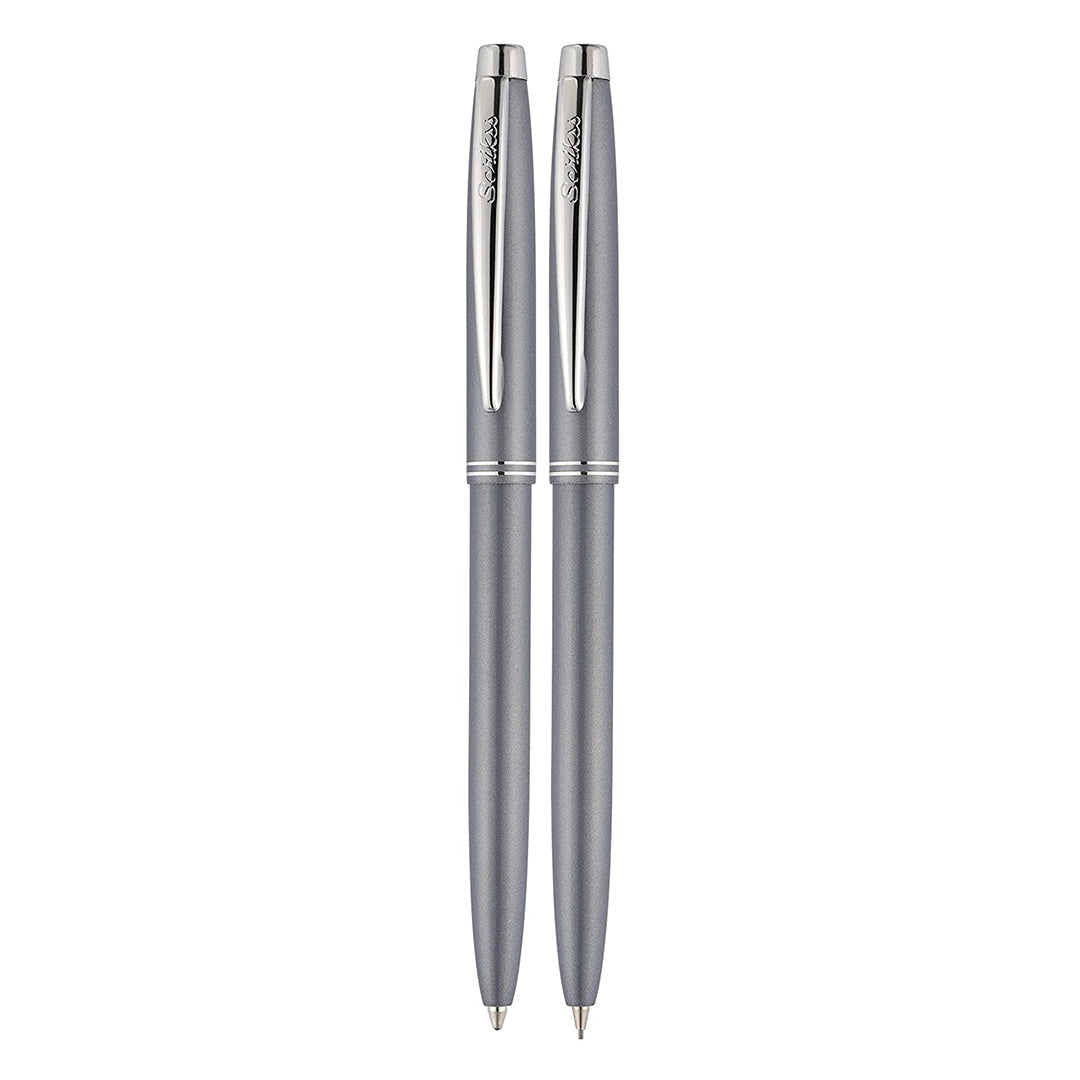 Scrikss | 108 Prestige | Ballpoint Pen + 0.7mm Mechanical Pencil Set | Dark Grey-CT