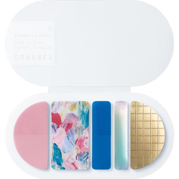 COFFRET Cosmetic Motif Film Stickers Round / KING JIM