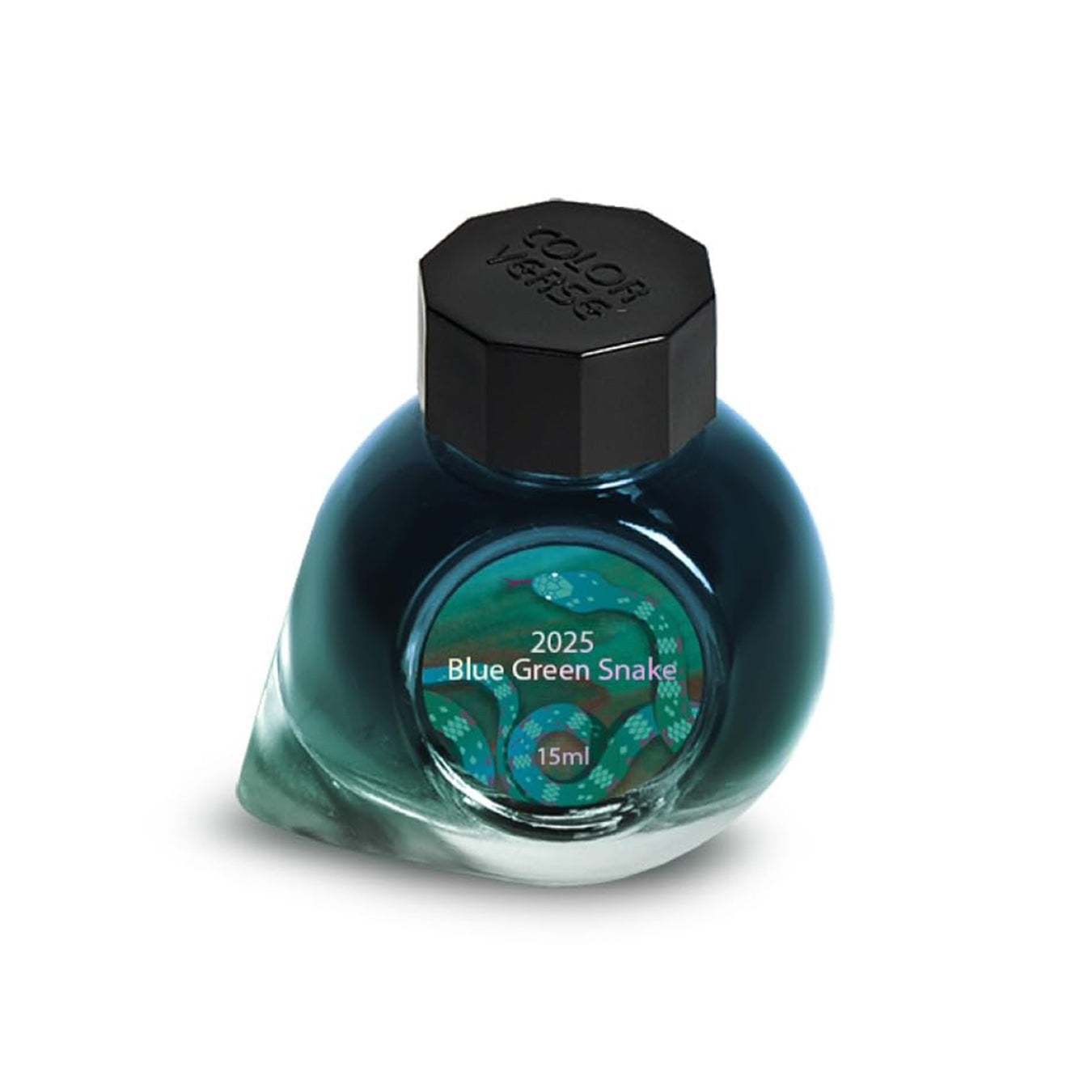Colorverse | 2025 Blue Green Snake | Standard | Fountain Pen Ink | Glitter Purple Blue | 15ml