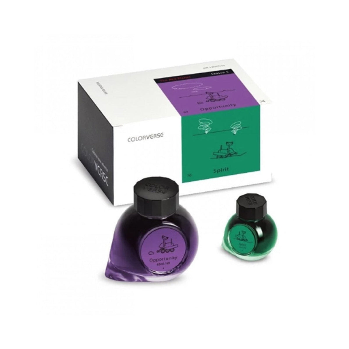 Colorverse The Red Planet Opportunity & Spirit Fountain Pen Ink – 65ml & 15ml Set