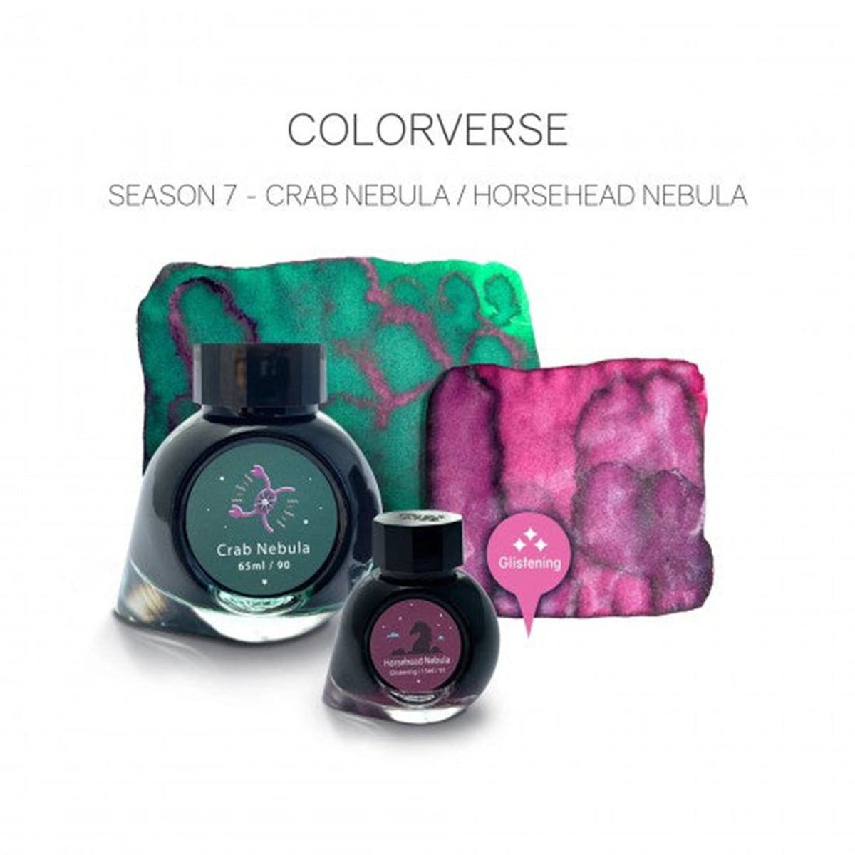 Colorverse Eye On The Universe Crab Nebula & Horsehead Nebula Fountain Pen Ink – 65ml & 15ml Set
