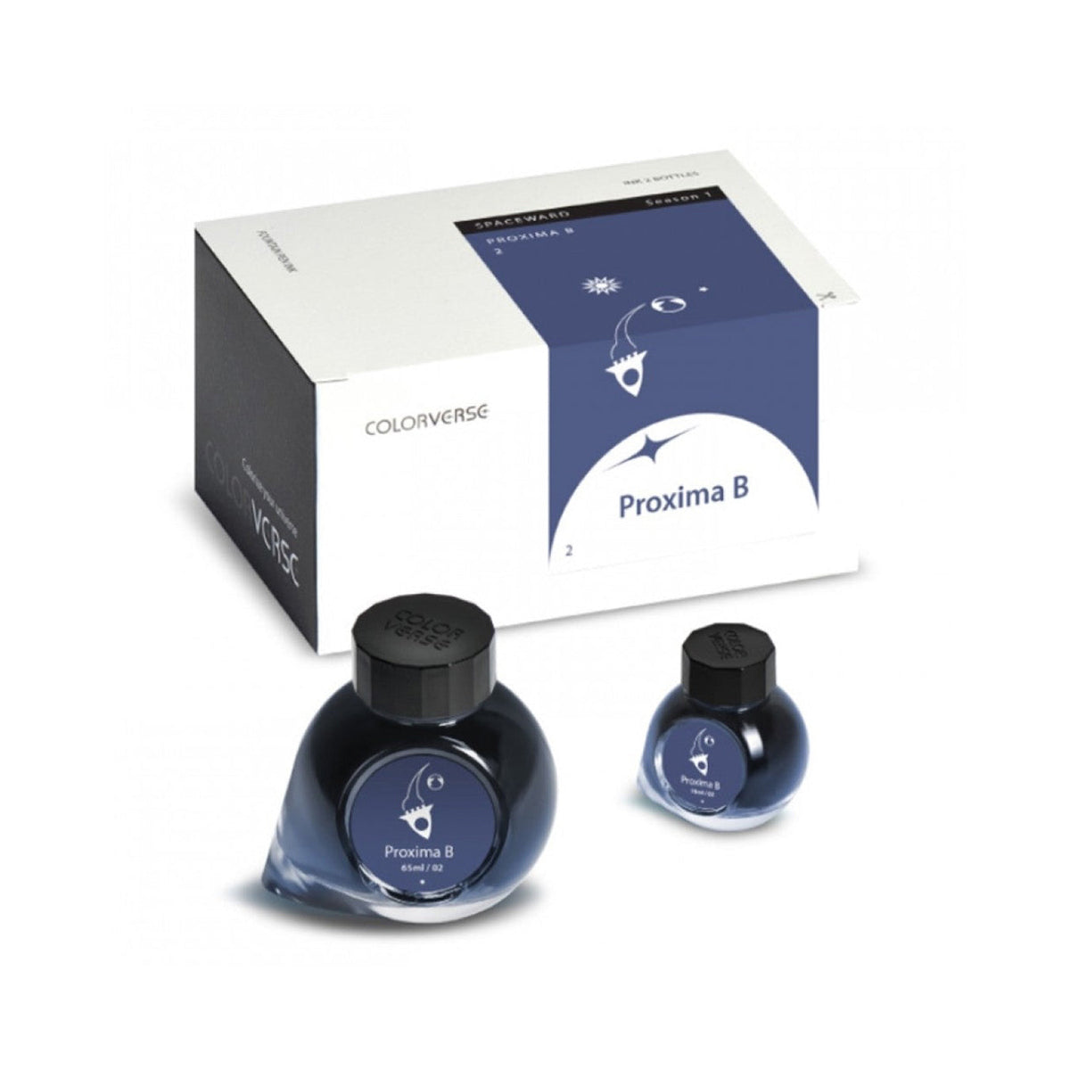 Colorverse Spaceward Series Proxima B Fountain Pen Ink – 65ml & 15ml Set