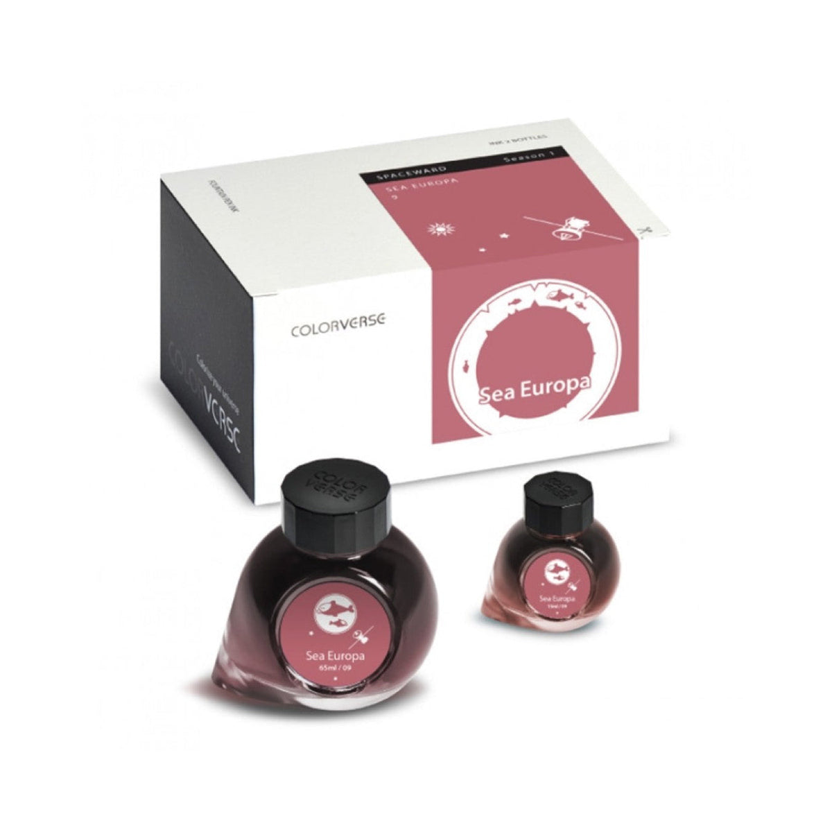 Colorverse Spaceward Series Sea Europa Fountain Pen Ink – 65ml & 15ml Set