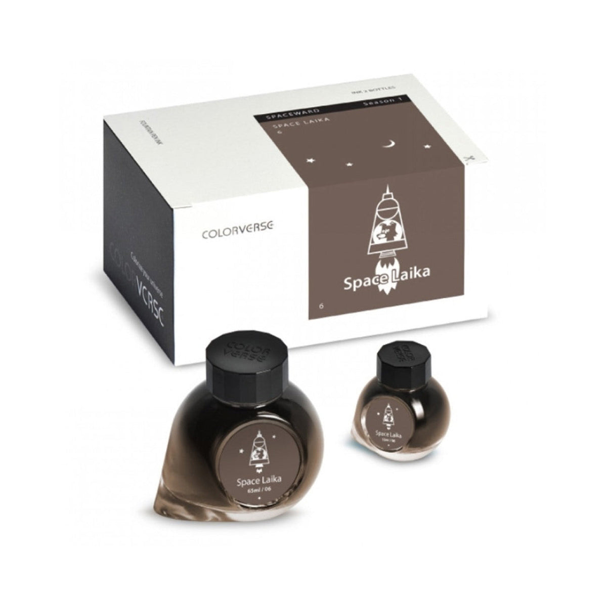 Colorverse Spaceward Series Space Laika Fountain Pen Ink – 65ml & 15ml Set