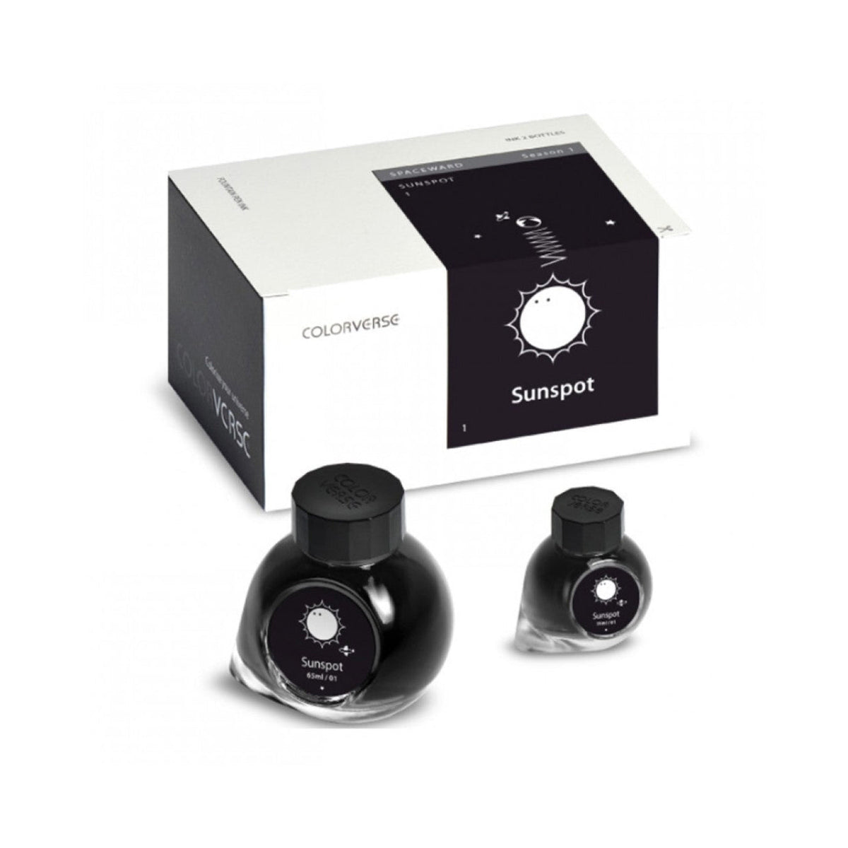 Colorverse Spaceward Series Sunspot Fountain Pen Ink – 65ml & 15ml Set
