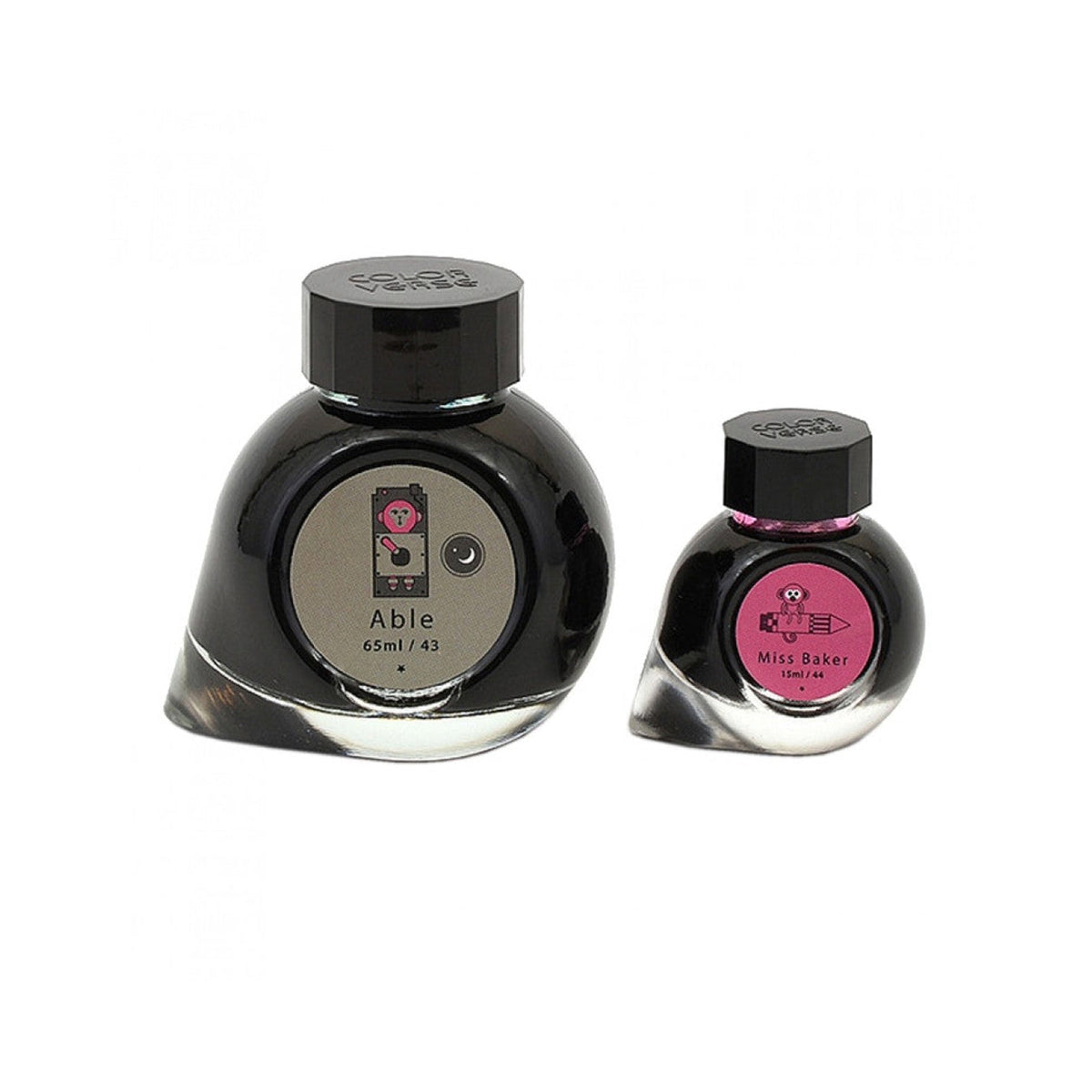 Colorverse Trailblazer In Space Able Green & Miss Baker Pink Fountain Pen Ink – 65ml & 15ml Set
