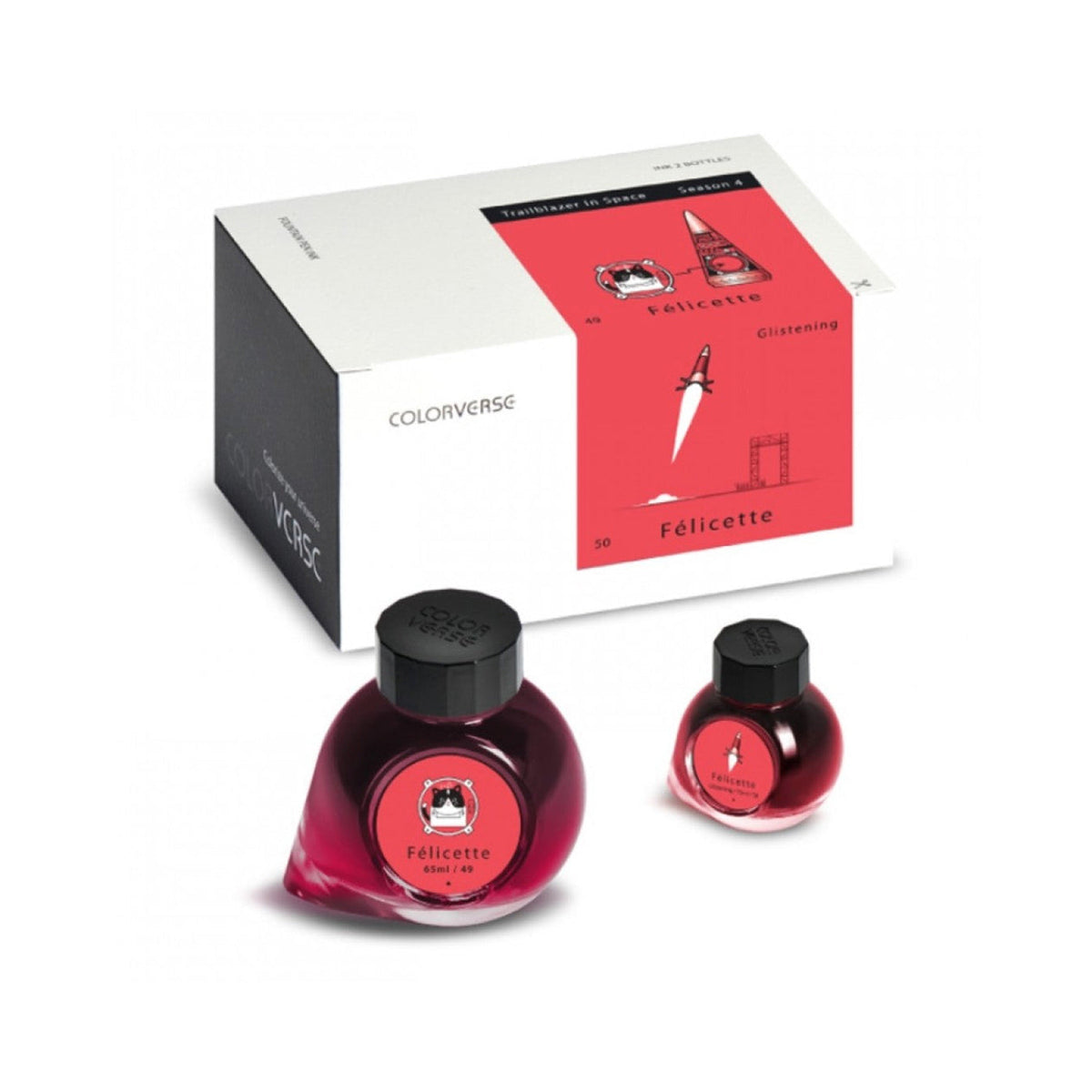 Colorverse Trailblazer In Space Felicette Fountain Pen Ink – 65ml & 15ml Set