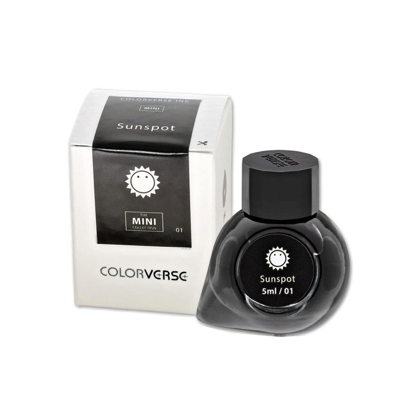 Colorverse Mini | Black | Fountain Pen Bottled Ink | 5ml | Sunspot