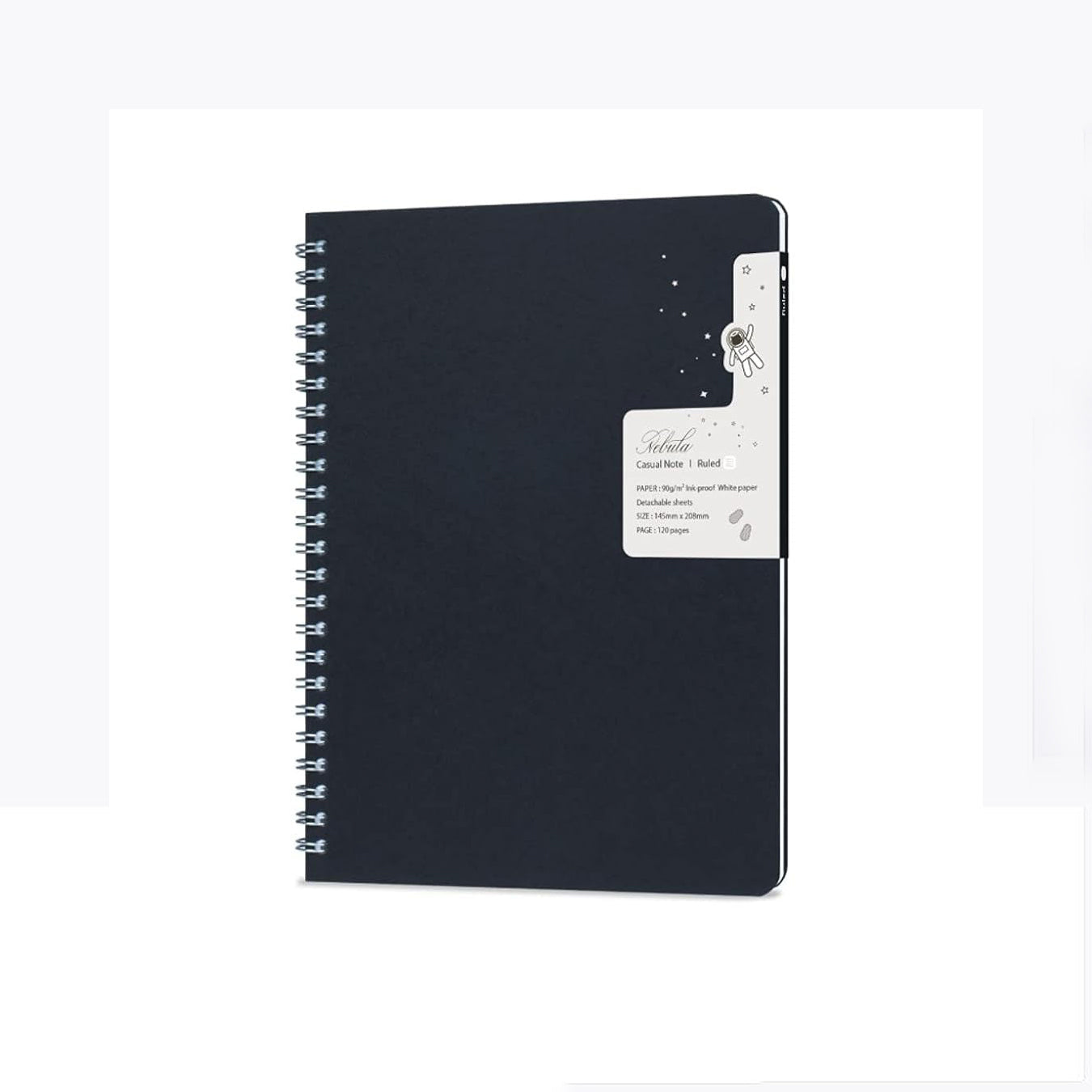 Colorverse | Nebula | Casual Series | Spiral Bound Notebook | Ruled | Dark Navy