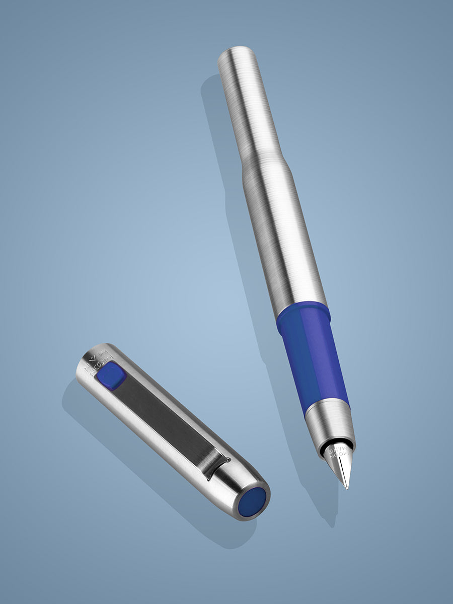 Moonman B25 Spades Ares Fountain Pen – Fine Nib (0.5mm), Stainless Steel