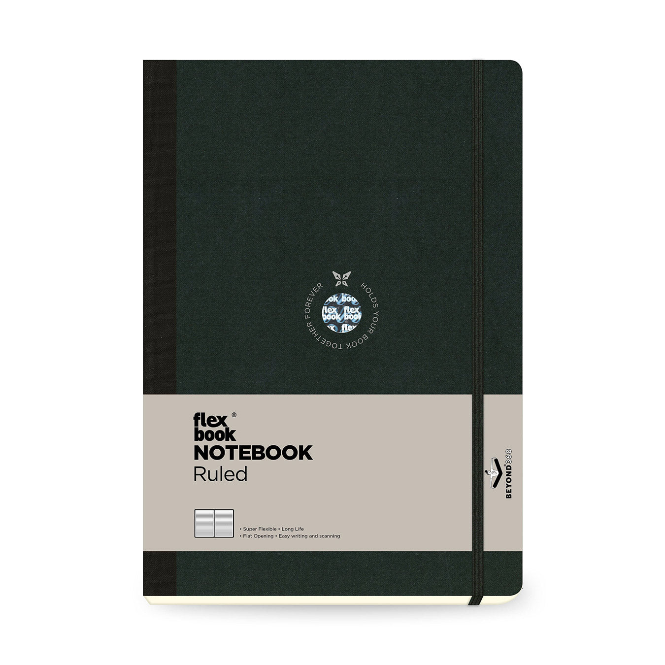 Flexbook | Ruled | Large B5 Size Notebook | Black | Flex Global