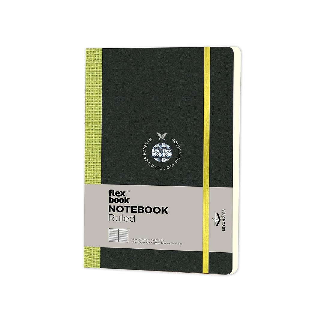 Flexbook | Ruled | Medium A5 Size Notebook | Light Green | Flex Global