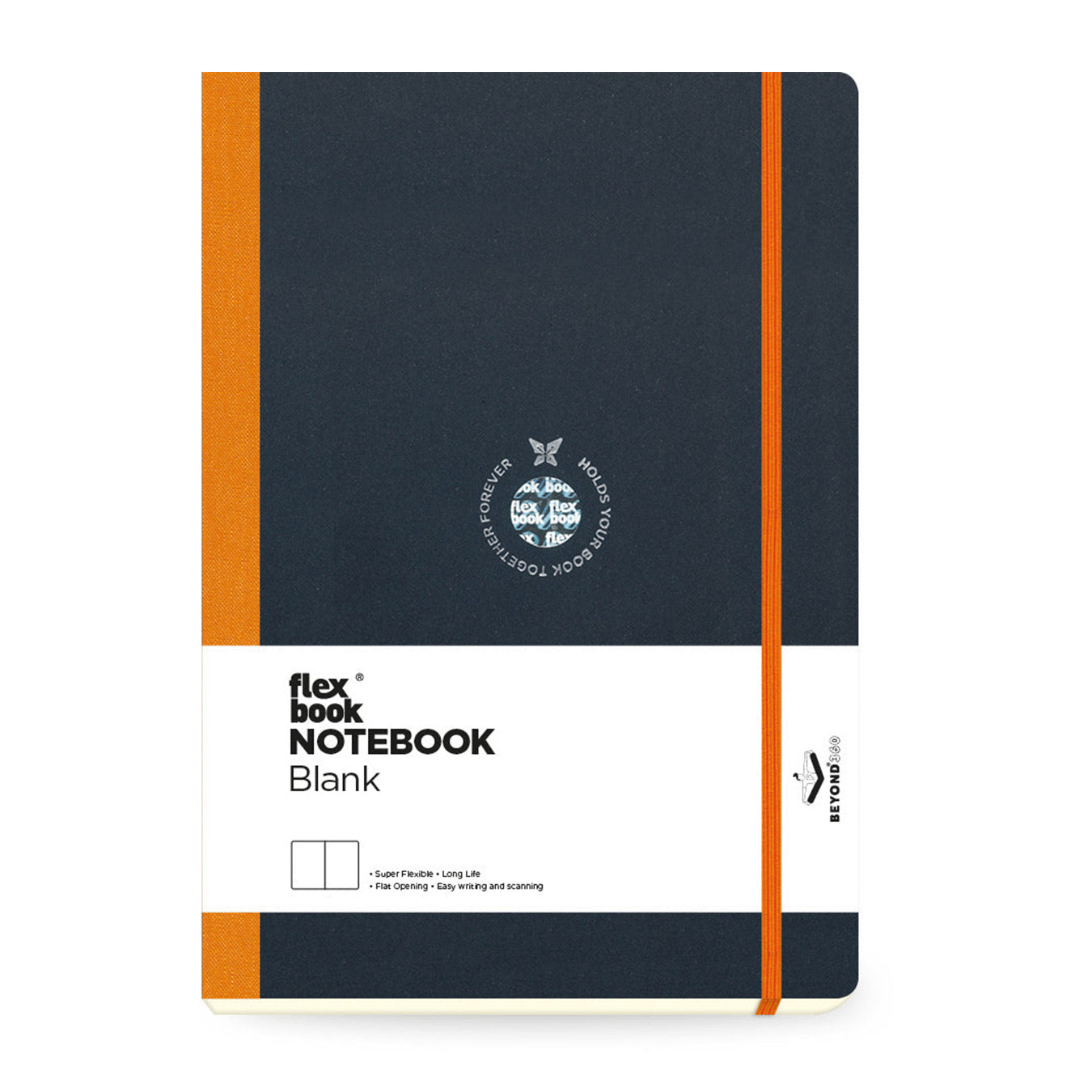 Flexbook | Plain | Large B5 Size Notebook | Orange | Flex Global