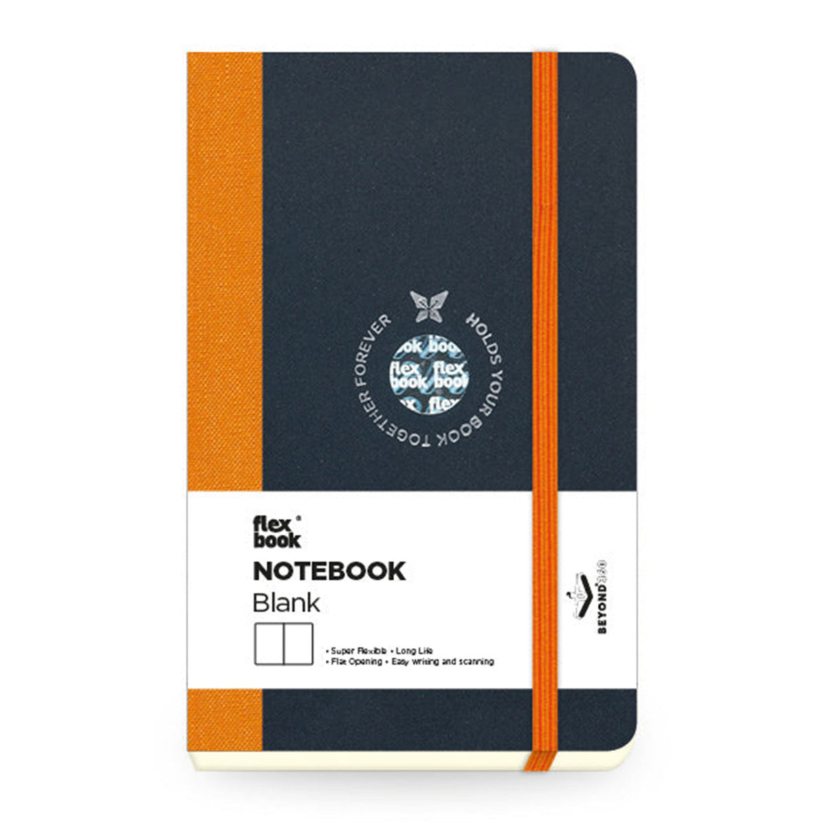 Flexbook | Plain | Pocket A6 Size Notebook | Orange | Flex Global
