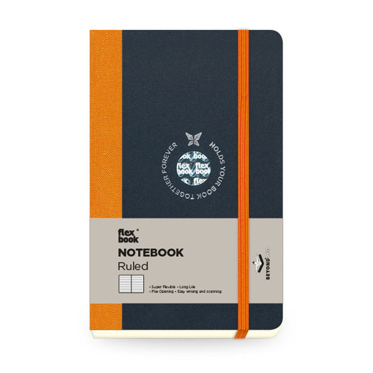 Flexbook | Ruled | Pocket A6 Size Notebook | Orange | Flex Global