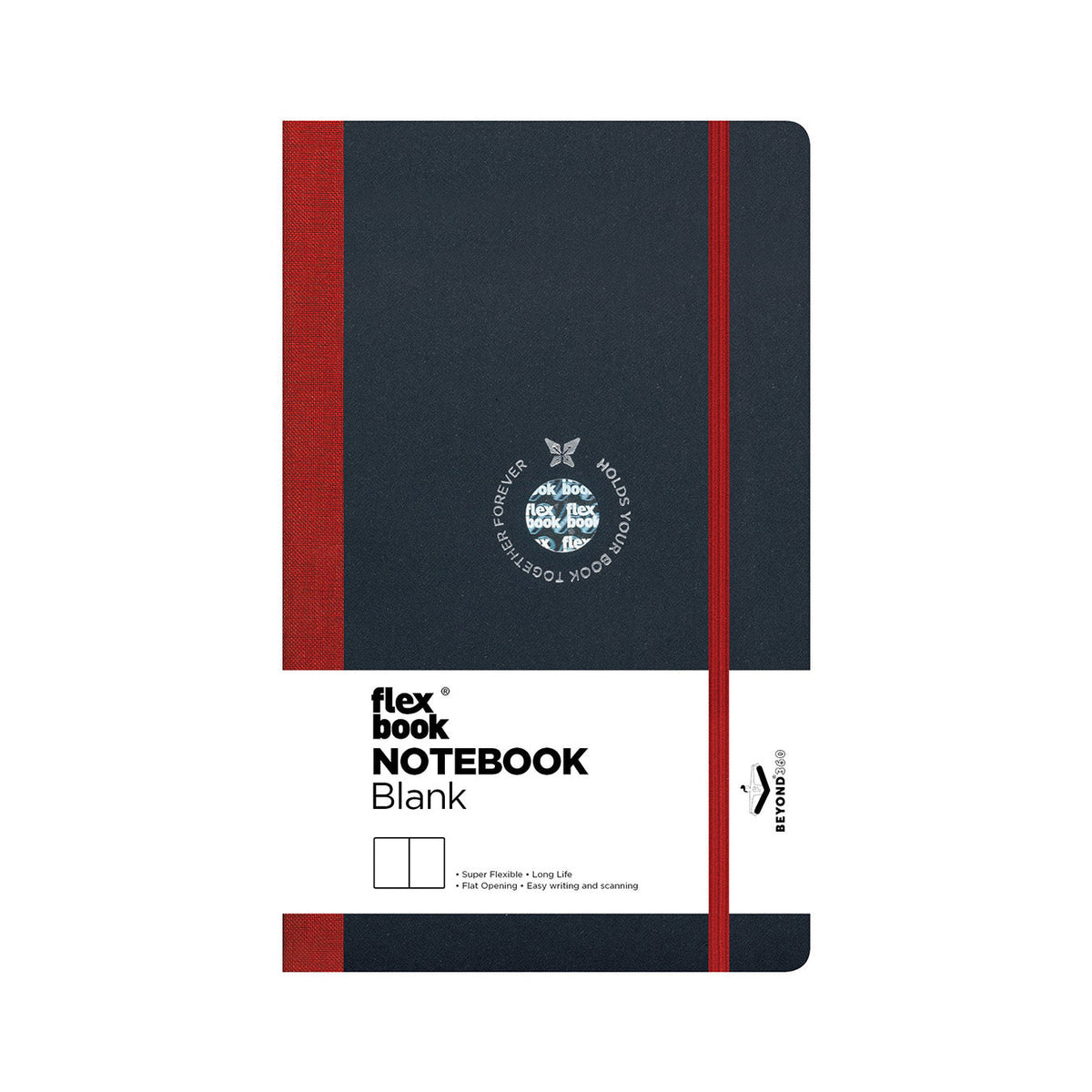 Flexbook | Plain | Medium A5 Size Notebook | Red | Flex Global
