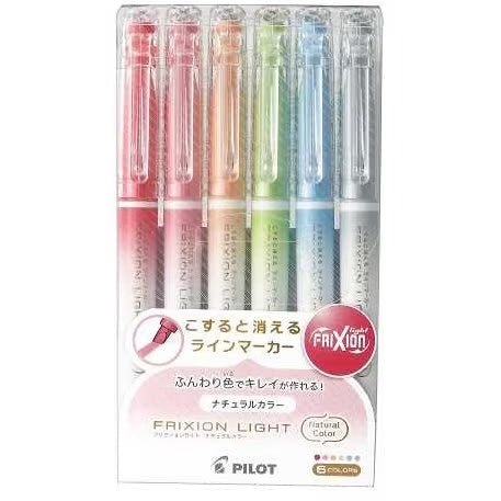 Frixion Light Natural 6 Color Set / Pilot