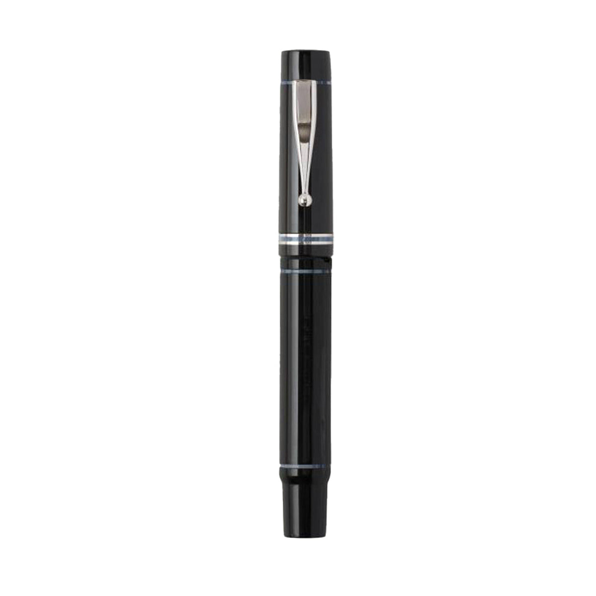 GIOIA Alleria Nuvola Black Fountain Pen – Chrome Trim