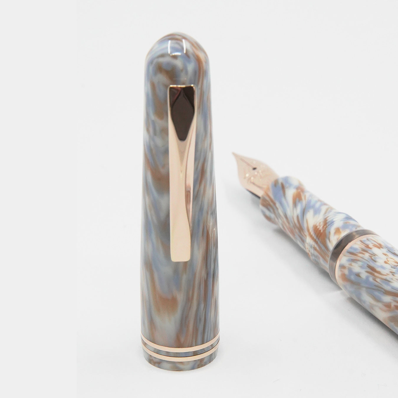 Gioia | Metis | Fountain Pen | Cappuccino | Rose Gold Trims