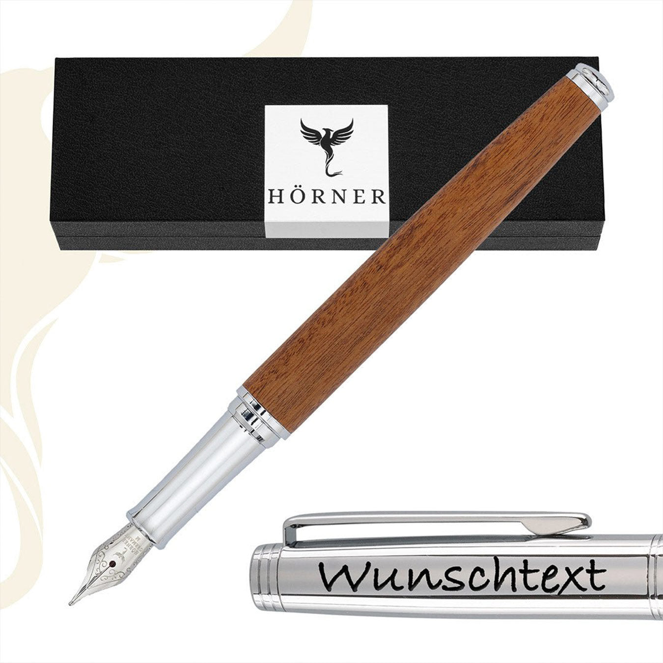 Horner | Legno | Fountain Pen | Rosewood Chrome