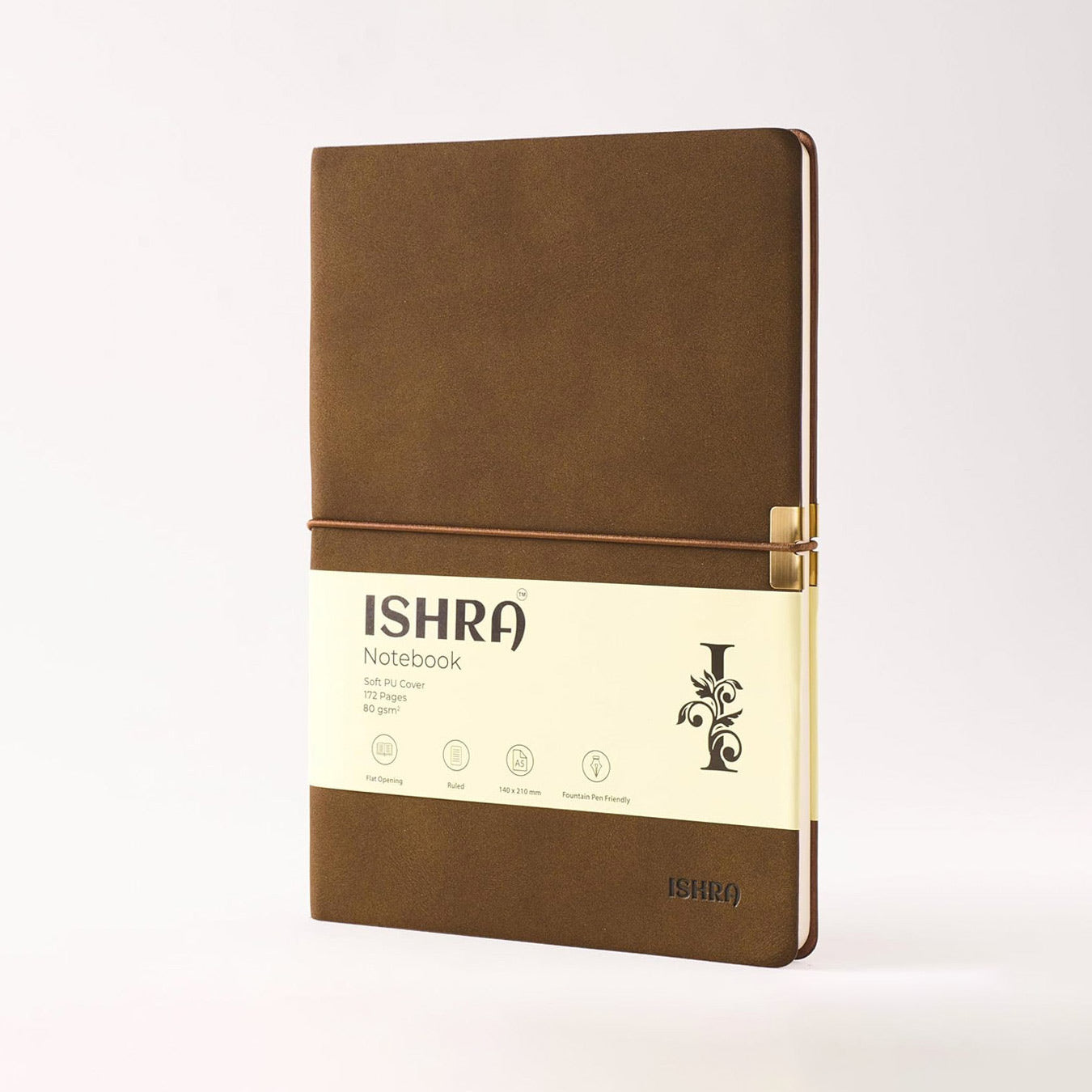 ISHRA A5 Ruled Notebook – Brown