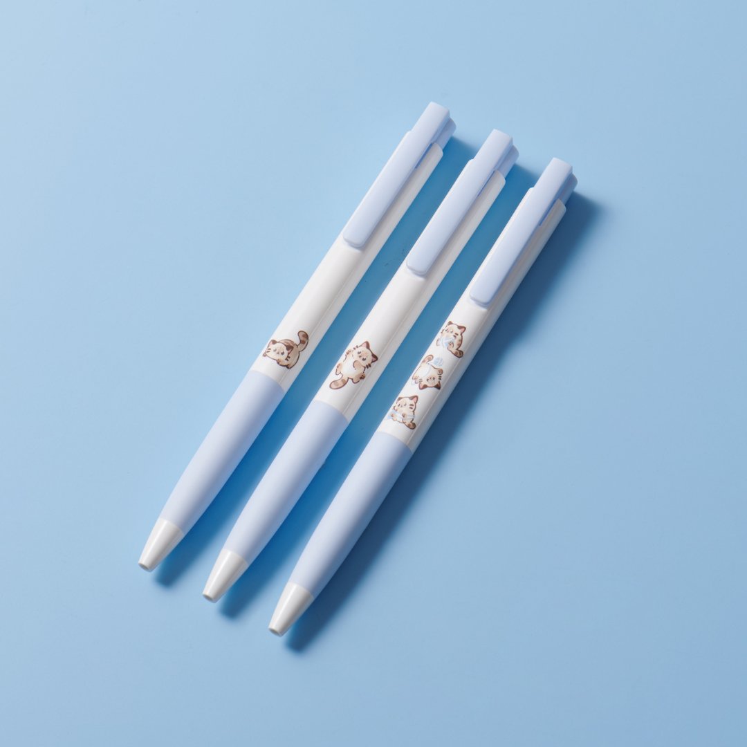 Kaco | Gel Pens | 0.5mm | Black Ink | K7 | Animal Print | Pack of 3