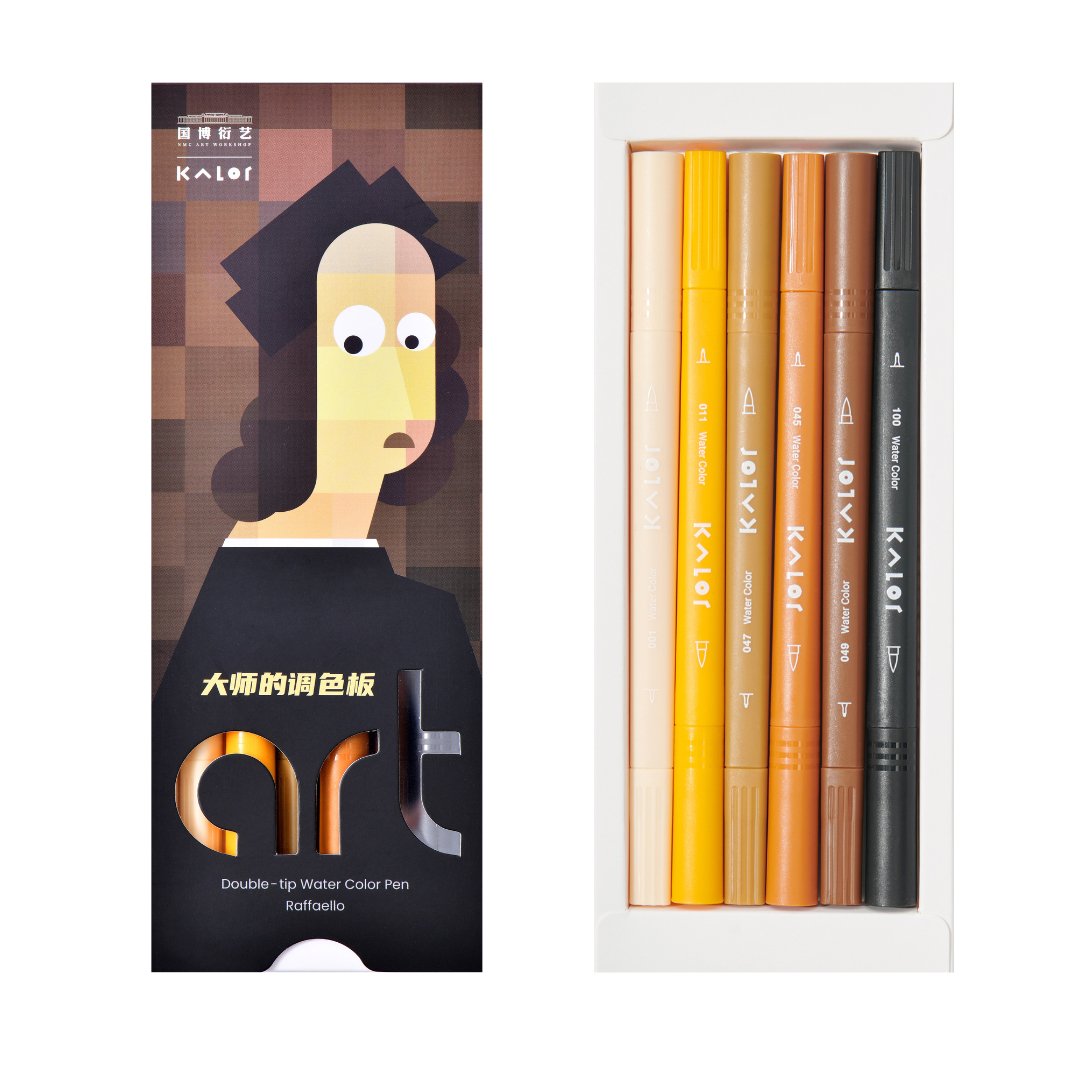 Kaco Kalor Water color pen (double tip) collaboration with National Museum - INDOFUTURE - 200025 - Highlighter