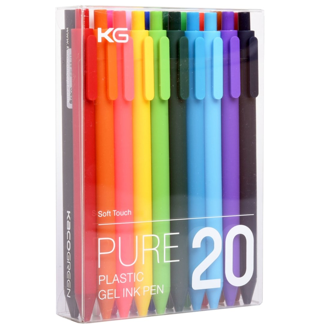 Kaco Pure Assorted colour Gel Pens - INDOFUTURE - Pure-20 - Gel Pens