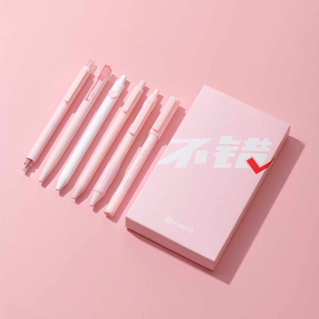 Kaco Right Choice Pink Set - Set of 6 pens - INDOFUTURE - Gel Pens