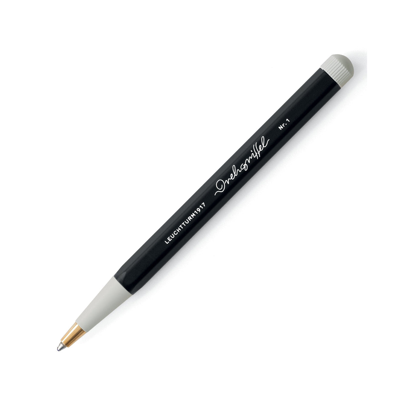 LEUCHTTURM1917 Ball Point Pen with Royal Blue Ink | Drehgriffel No. 1 | Black | Twist Mechanism