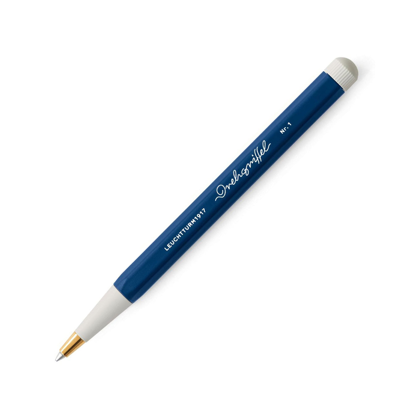 LEUCHTTURM1917 Ball Point Pen with Royal Blue Ink | Drehgriffel No. 1 | Navy Blue | Twist Mechanism
