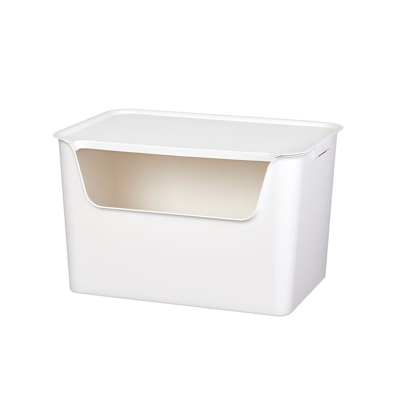Litem | Multi Utility Storage Box |Organizer | 18 liters | Ivory | Living Box | For Office Home & Kitchen