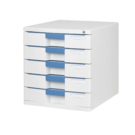 Sysmax New Max Lockable File Cabinet 5 Drawers - Blue