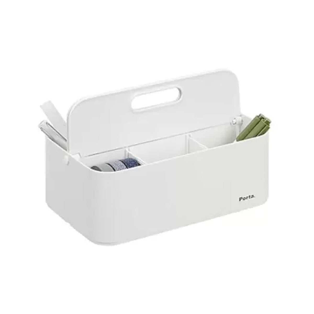Litem Porta Fold Storage Box Non Transparent - White