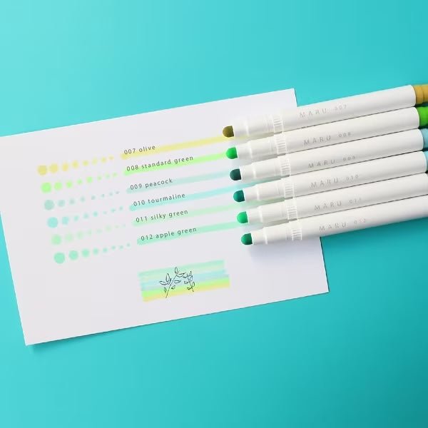 MARU liner Highlighter 6 Color Sets / Epoch Chemical