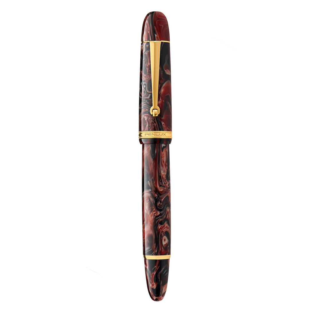 Penlux | Masterpiece Grande | Fountain Pen | Marble Wave | Piston Filling