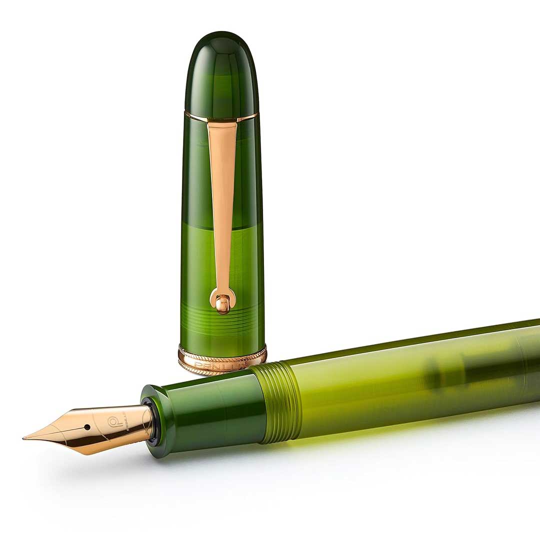 Penlux | Masterpiece Grande | Fountain Pen | Rain Forest | Green | Piston Filling