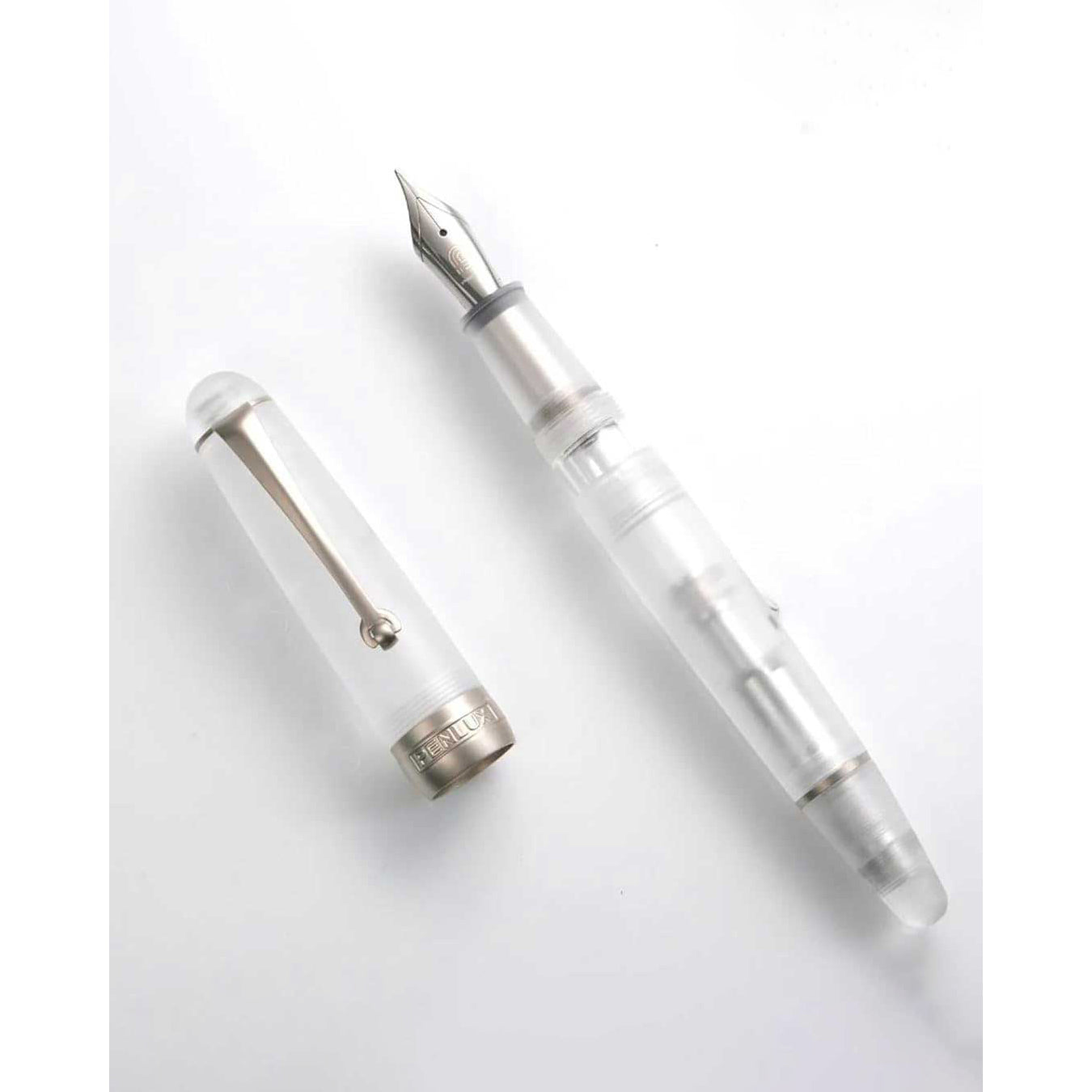 Penlux | Premium | Fountain Pen | Delgado Demo Matted | Clear Translucent