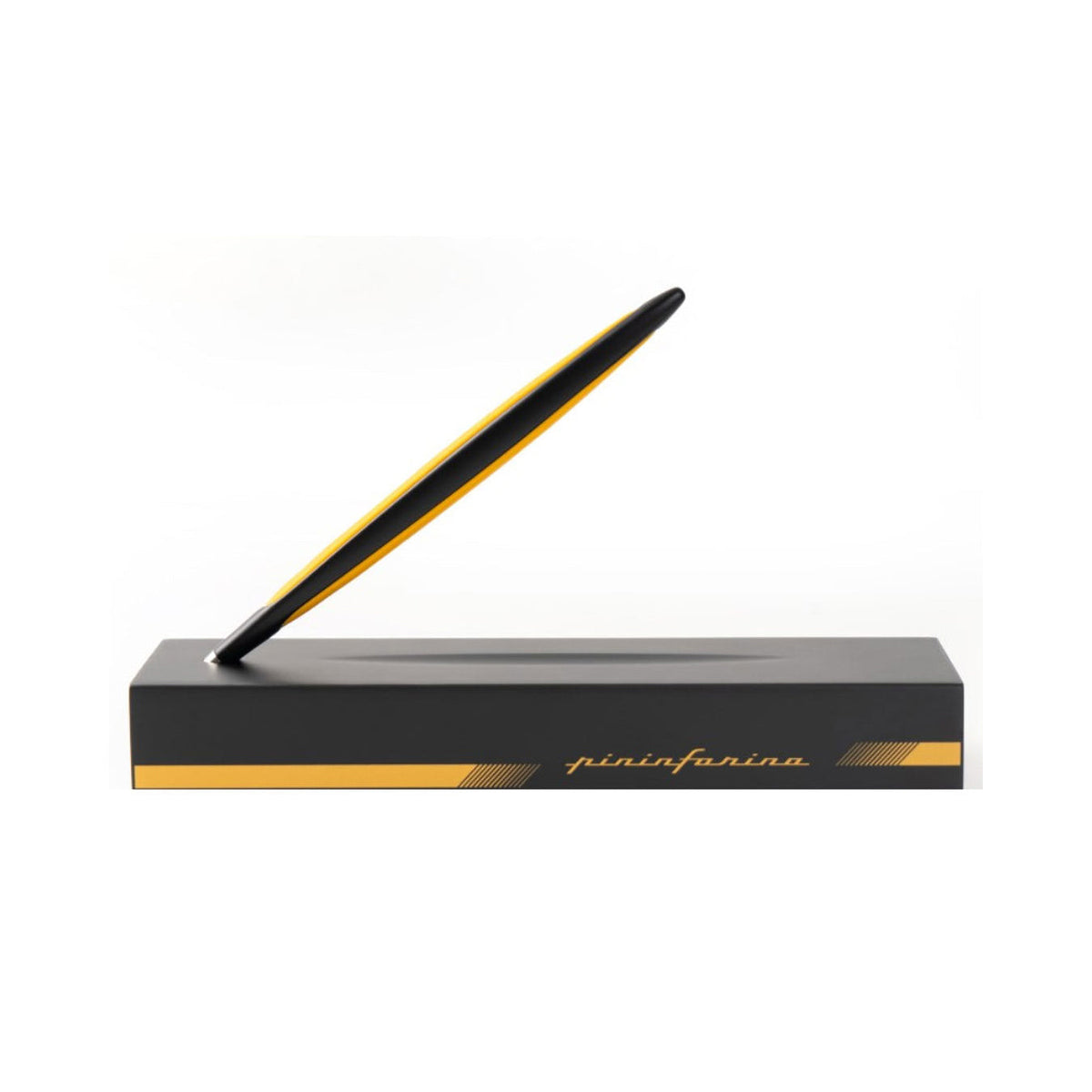 Pininfarina Cambiano Race Ballpoint Pen with Racing Desk Stand – Yellow