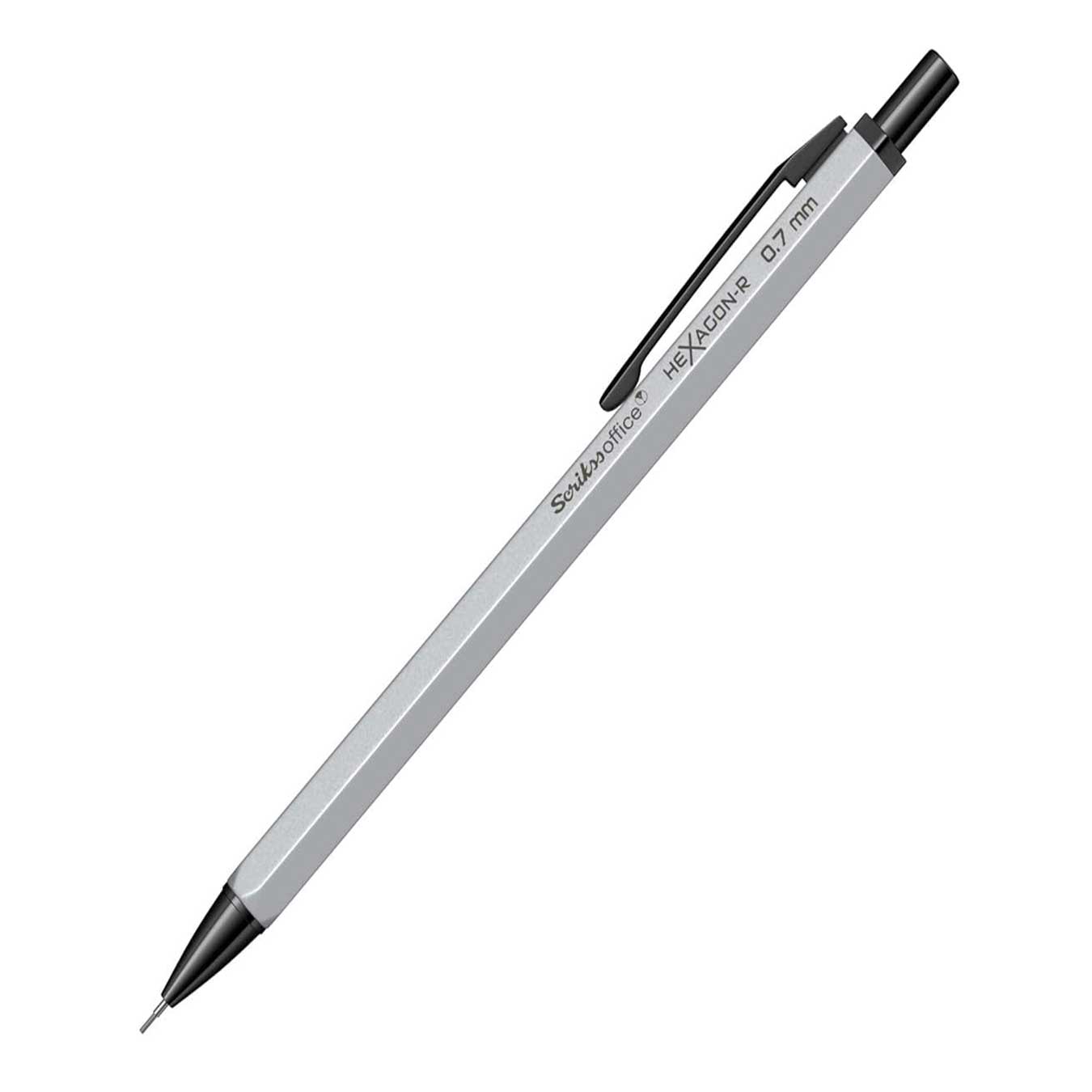 Scrikss Hexagon-R 0.7mm Mechanical Pencil - Silver